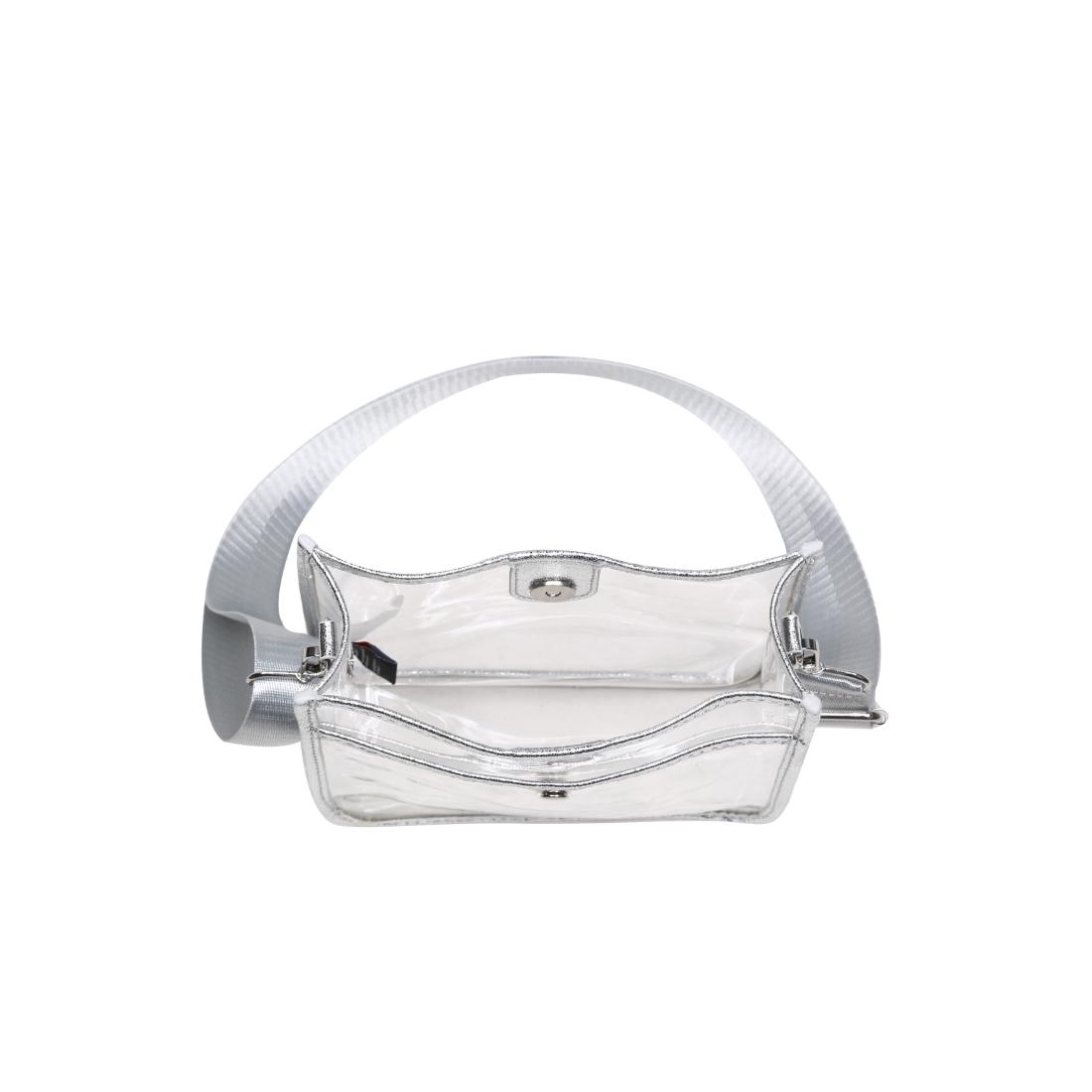 Product Image of Urban Expressions Beckham - Clear Crossbody 840504201424 View 8 | Silver