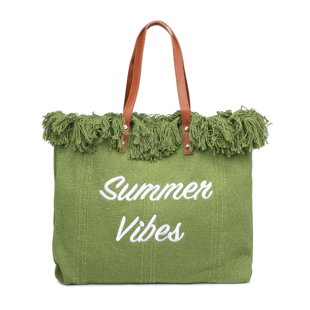 Product Image of Urban Expressions Summer Vibes Tote 840611127945 View 5 | Sage
