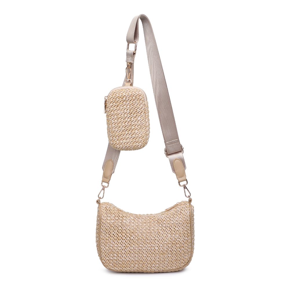 Product Image of Urban Expressions Joss Straw Crossbody 818209019873 View 7 | Natural