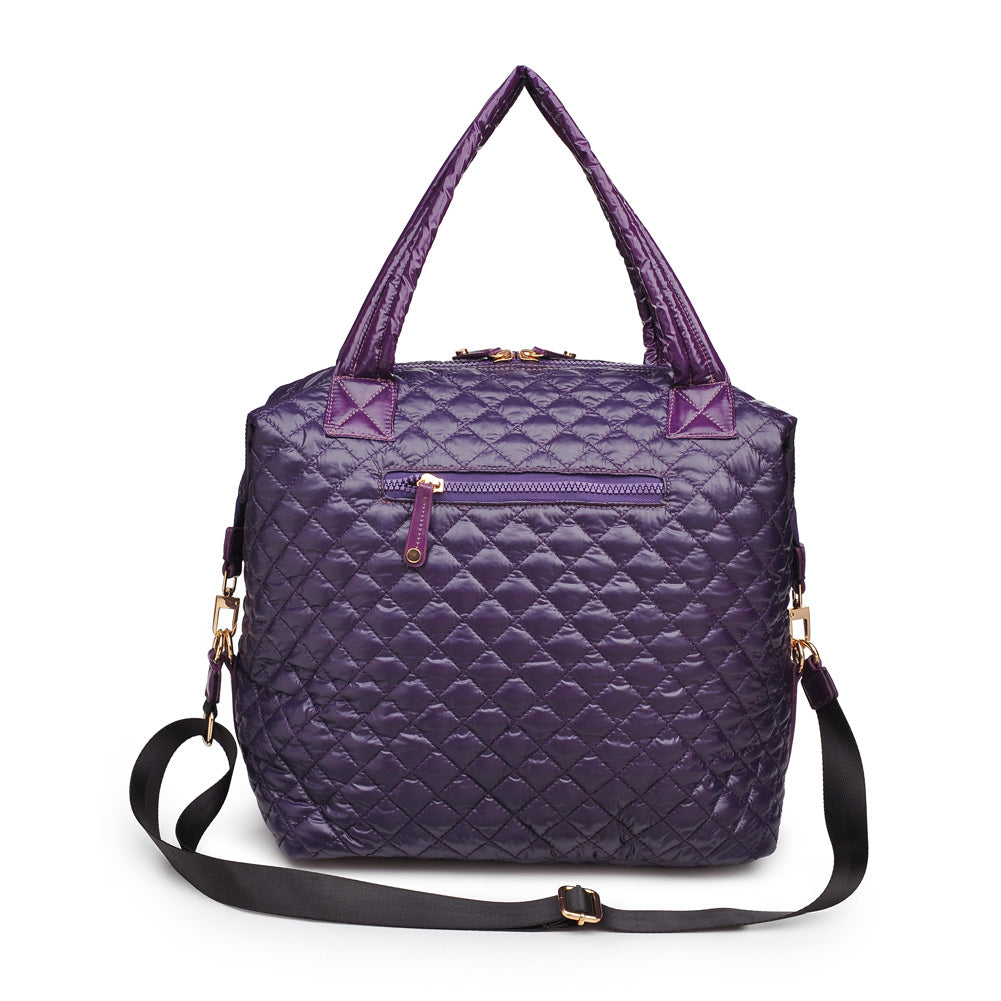 Woman wearing Eggplant Urban Expressions Wanderlust - Large Tote 840611157577 View 7 | Eggplant