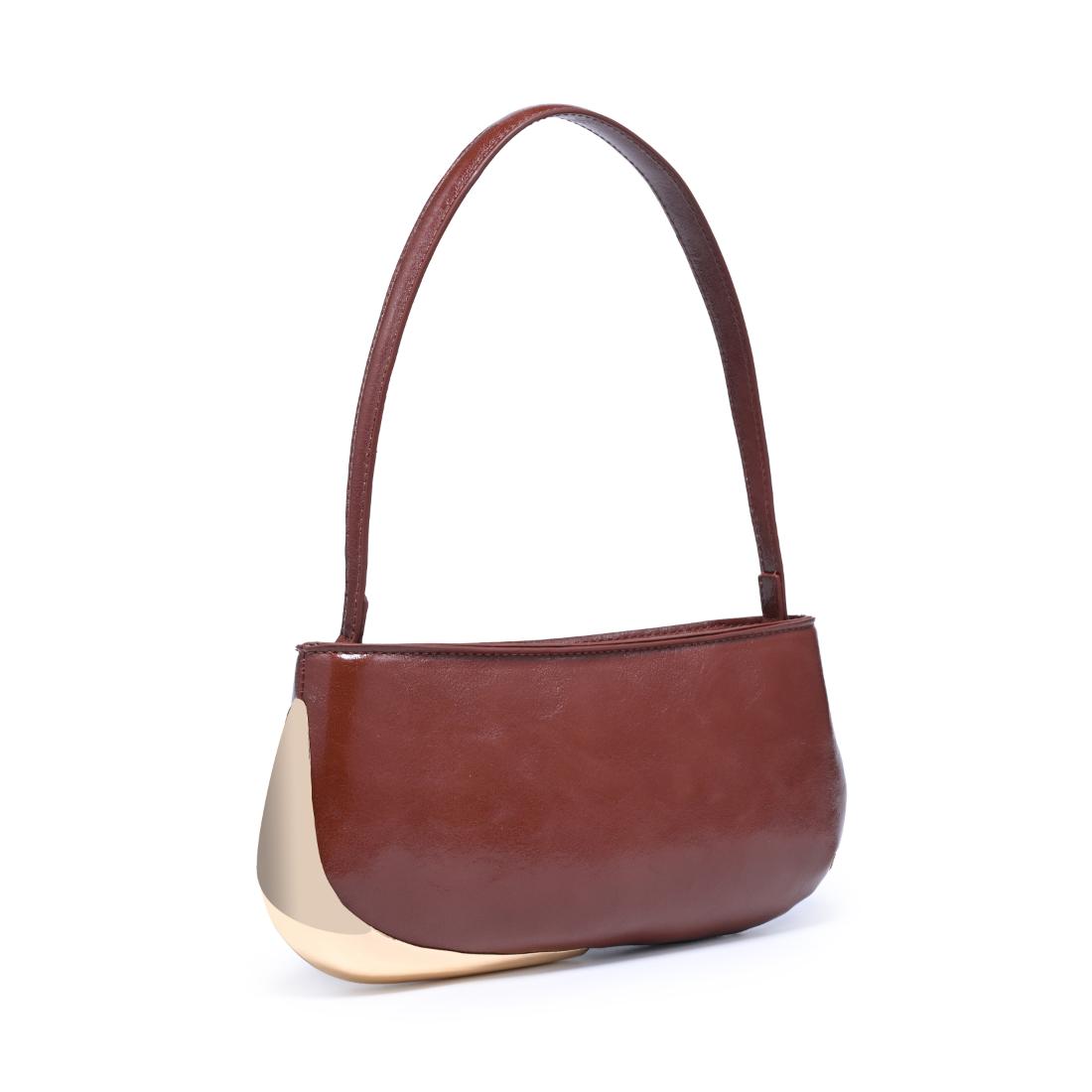 Woman wearing Chocolate Urban Expressions Cooper Shoulder Bag 840504205767 View 6 | Chocolate