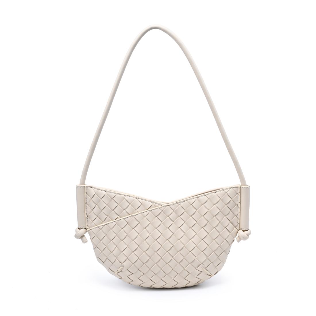Woman wearing Oatmilk Urban Expressions Oakley Shoulder Bag 840504204210 View 5 | Oatmilk