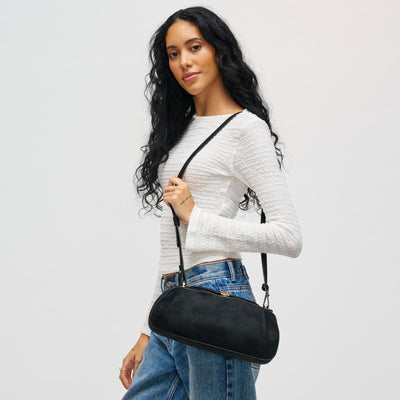 Woman wearing Black Urban Expressions Lizzie Crossbody 840611199065 View 1 | Black
