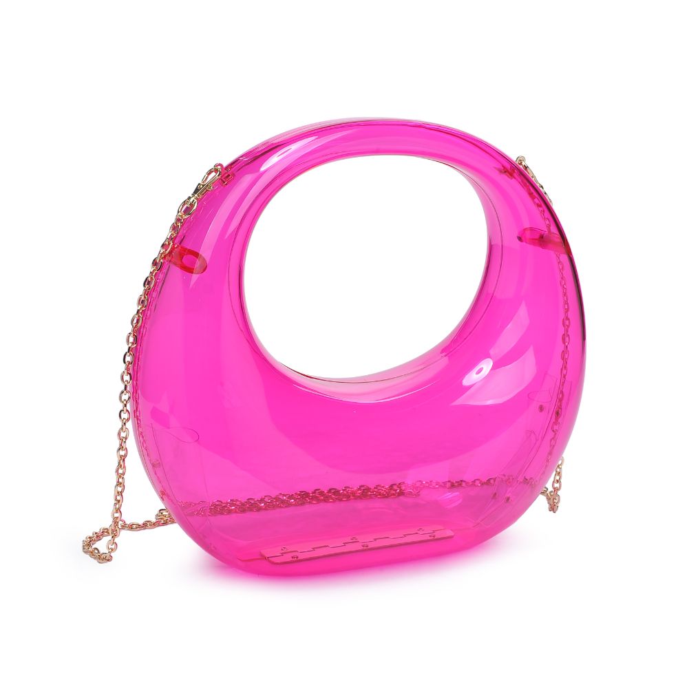 Woman wearing Neon Pink Urban Expressions Bess Evening Bag 840611116963 View 6 | Neon Pink