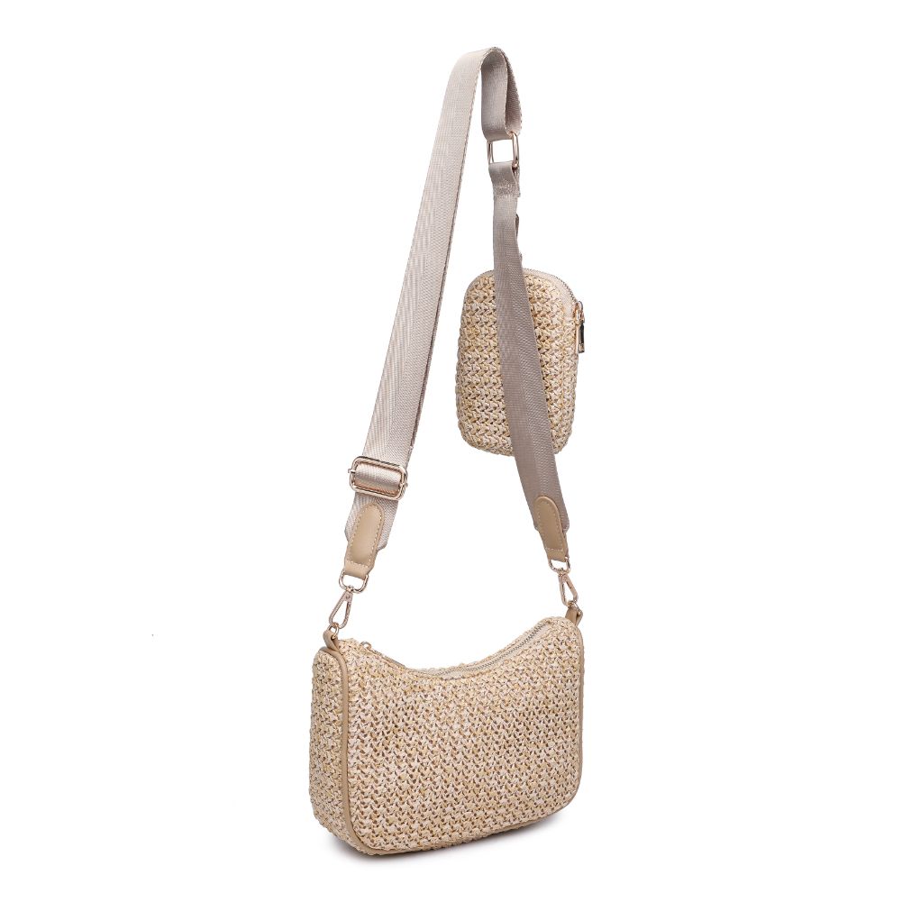 Product Image of Urban Expressions Joss Straw Crossbody 818209019873 View 6 | Natural