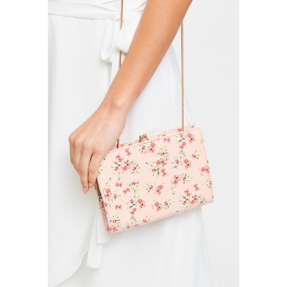 Woman wearing Ballet Urban Expressions Elijah - Floral Clutch 840611181473 View 2 | Ballet