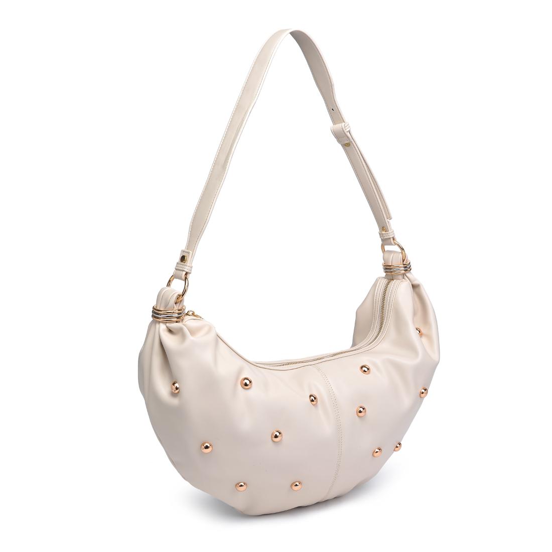 Woman wearing Ivory Urban Expressions Bianca Hobo 840611151148 View 6 | Ivory