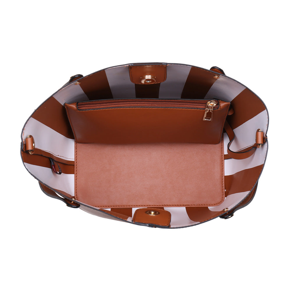 Woman wearing Tan Urban Expressions Carolina Tote NA-840611161680 View 9 | Tan