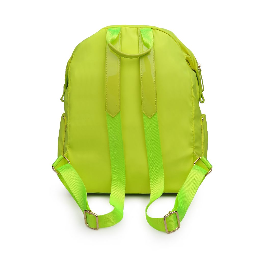 Woman wearing Neon Yellow Urban Expressions Zenon Backpack 840611167125 View 7 | Neon Yellow