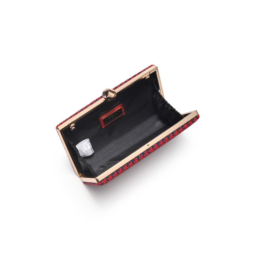 Woman wearing Red Urban Expressions Rosa Evening Bag 840611114235 View 9 | Red