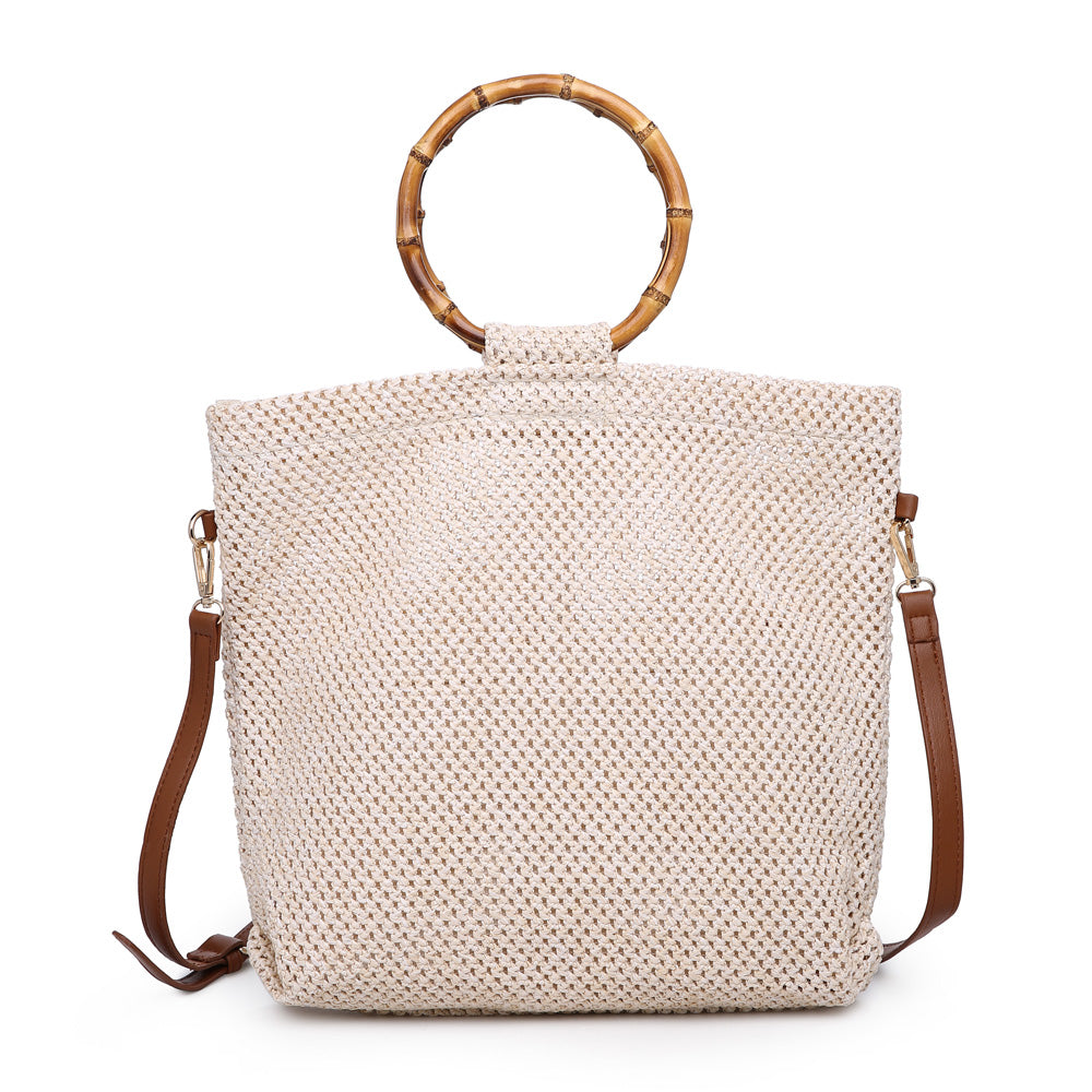 Woman wearing Cream Urban Expressions Hanalei Tote NA-840611159335 View 5 | Cream