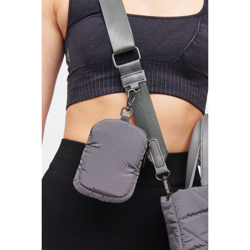 Woman wearing Carbon Urban Expressions Reid Tote 840611184306 View 2 | Carbon