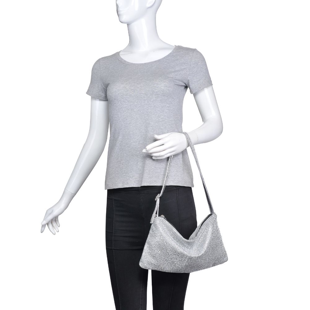 Product Image of Urban Expressions Glenda Evening Bag 840611104878 View 5 | Silver