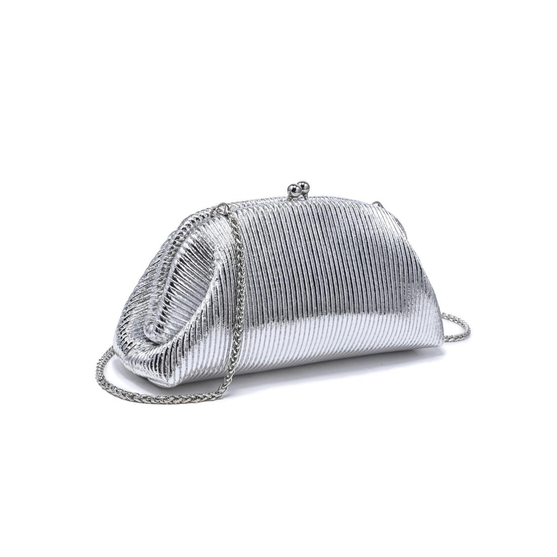 Urban Expressions Coraline Clutch 840504215025 View 2 | Silver