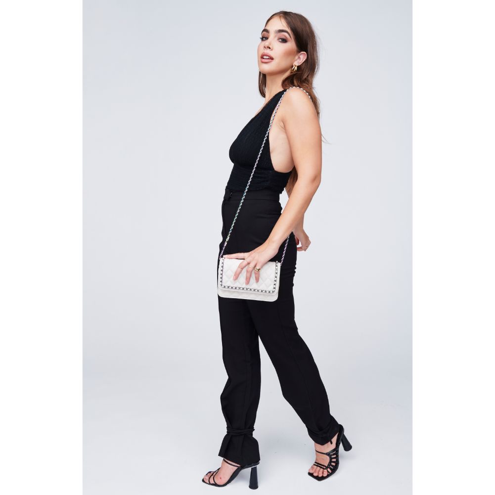 Woman wearing Ivory Urban Expressions Maisie Crossbody 818209011563 View 4 | Ivory