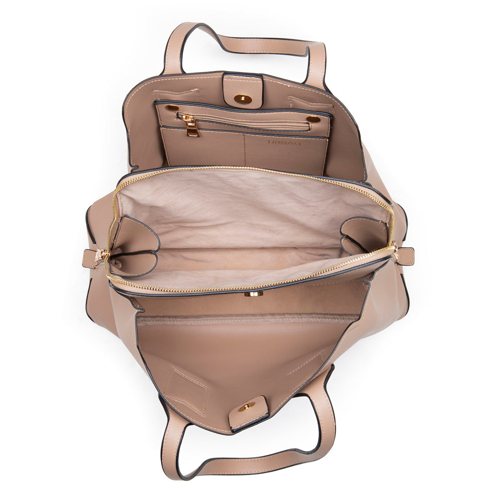 Product Image of Urban Expressions Georgia Satchel NA-840611153302 View 4 | Natural