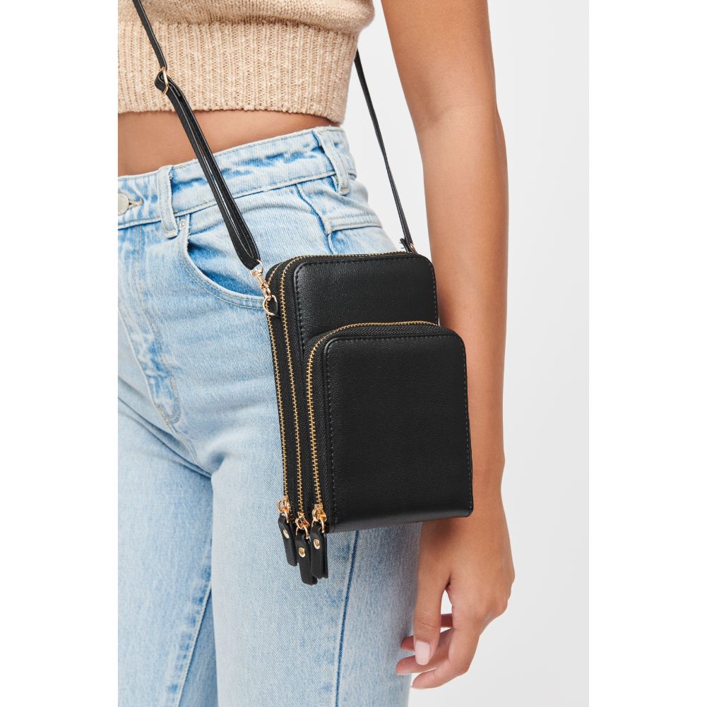 Woman wearing Black Urban Expressions Jorgie Crossbody 840611182623 View 2 | Black