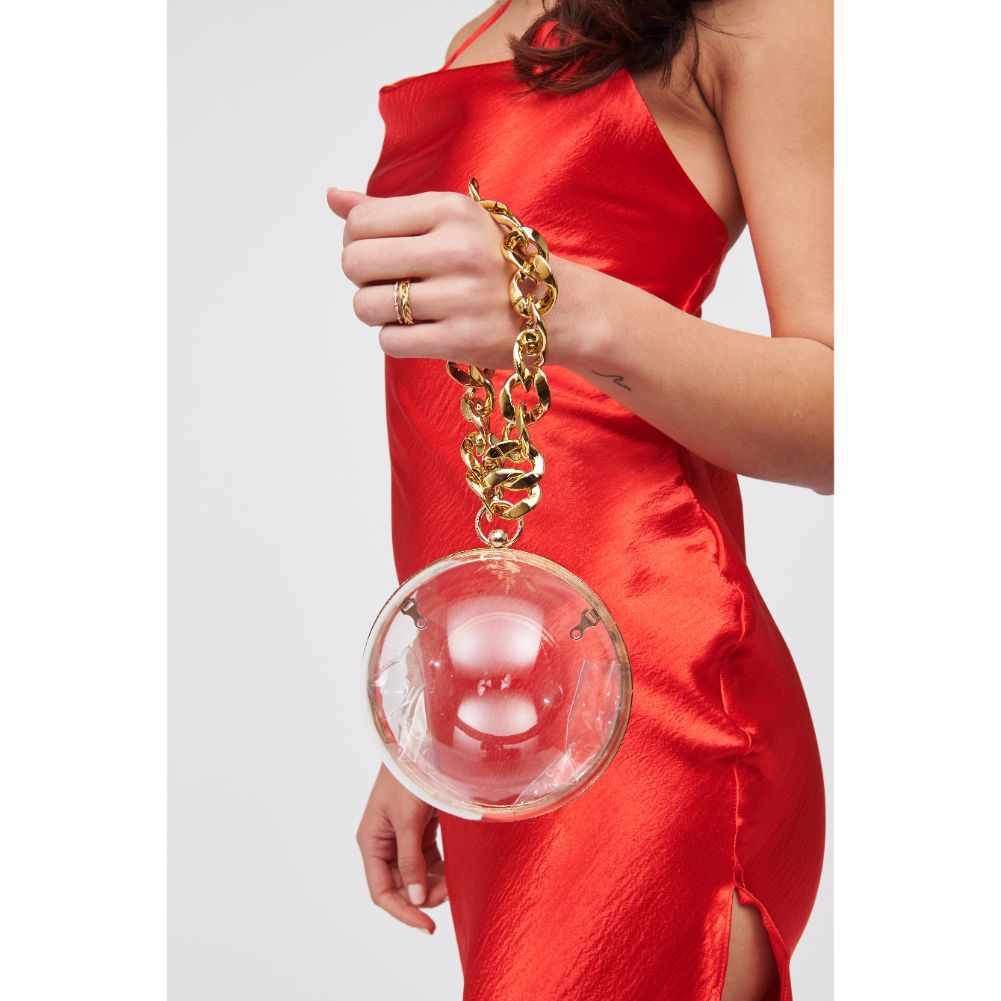 Woman wearing Clear Urban Expressions Erykah Minaudiere 818209017510 View 1 | Clear