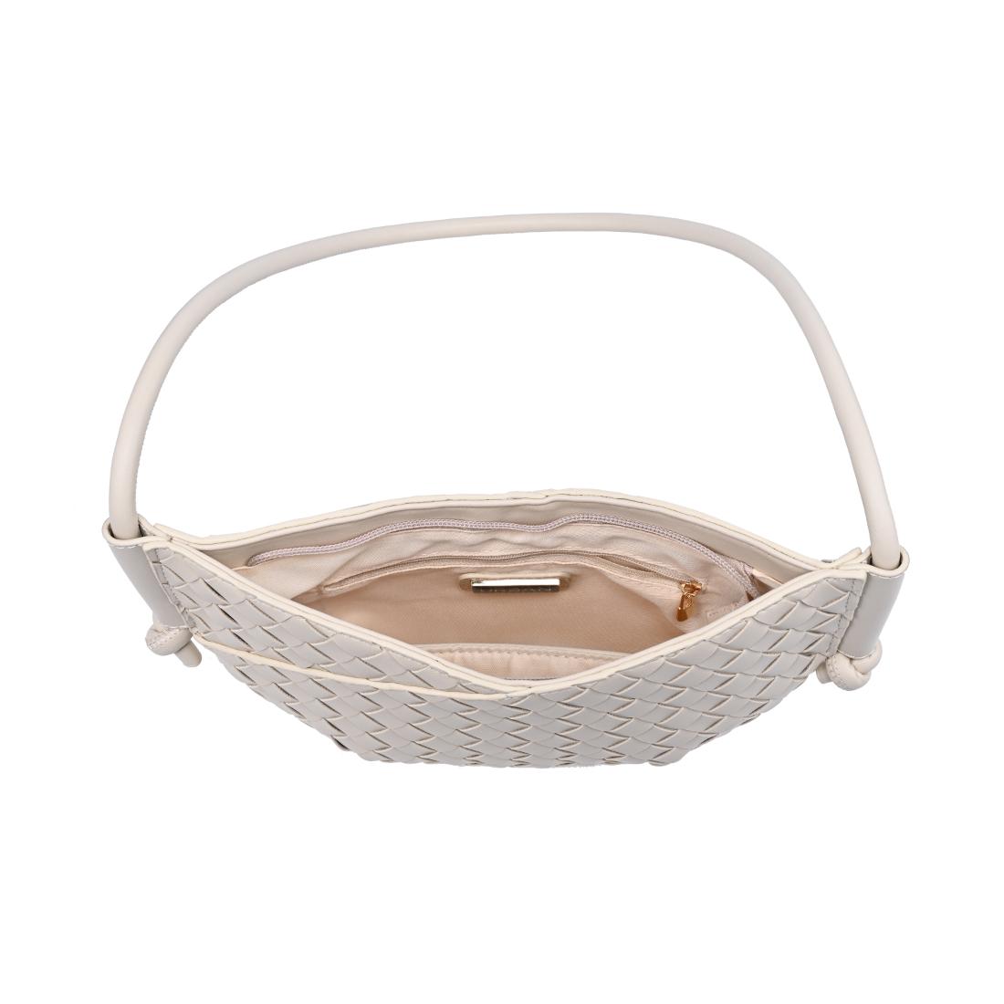 Woman wearing Oatmilk Urban Expressions Oakley Shoulder Bag 840504204210 View 9 | Oatmilk