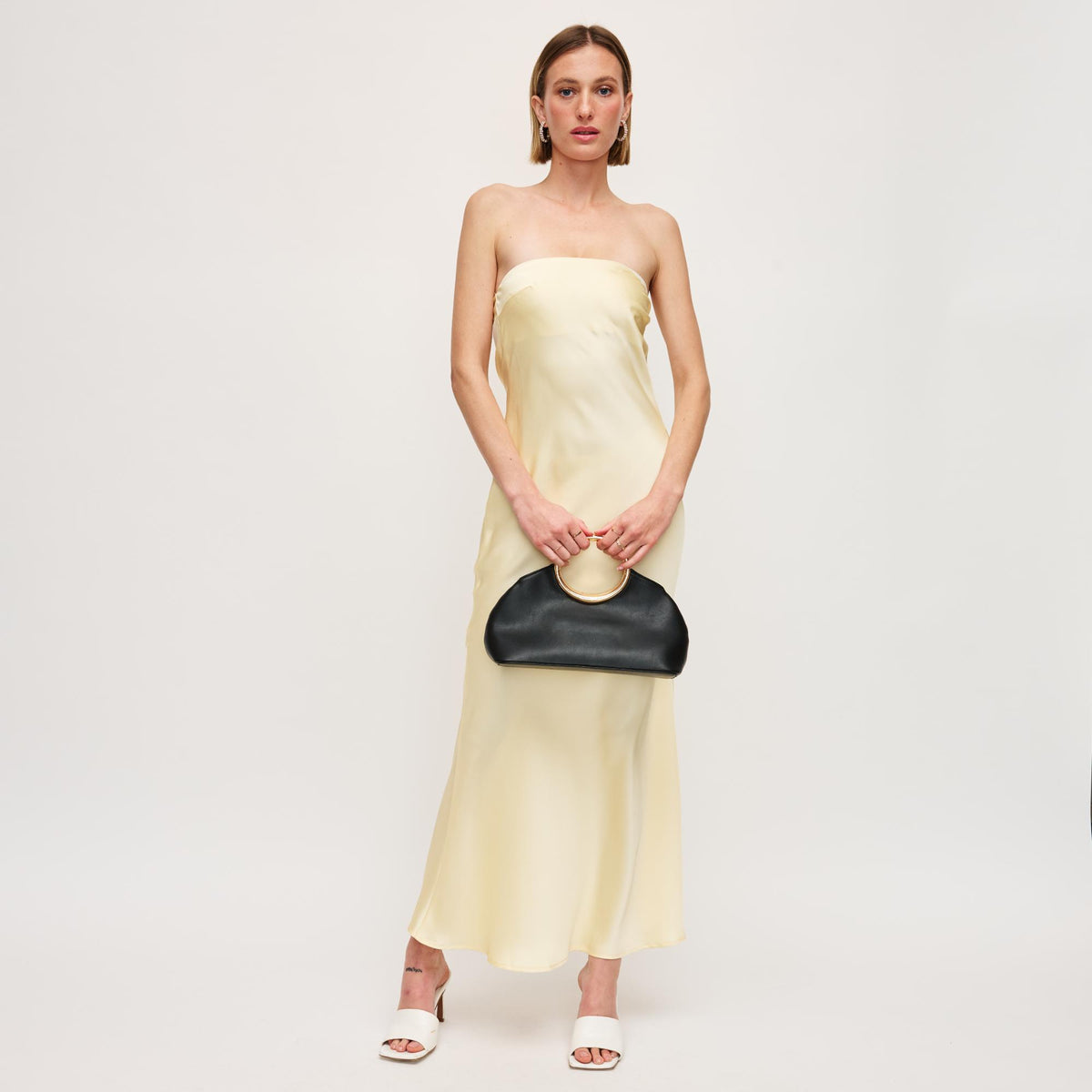 Woman wearing Black Urban Expressions Belinda Evening Bag 840611128881 View 3 | Black