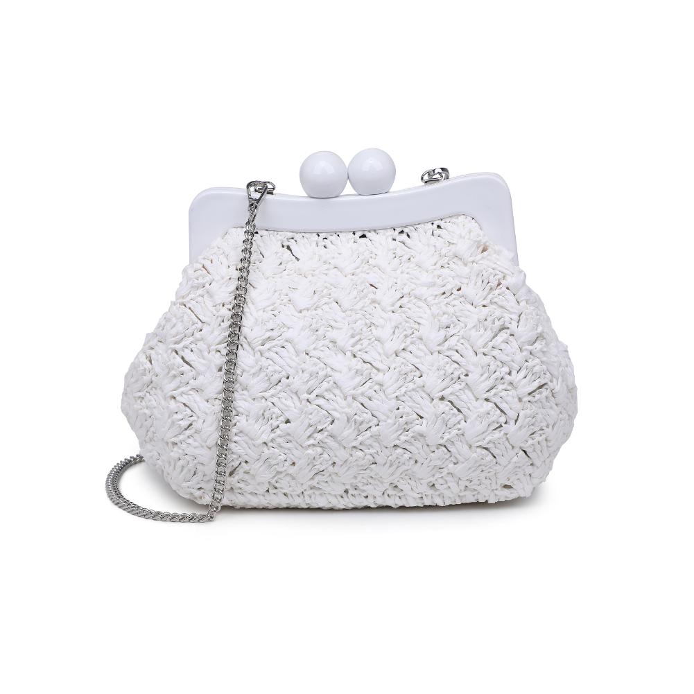 Woman wearing White Urban Expressions Naomi Crossbody 840611119667 View 5 | White