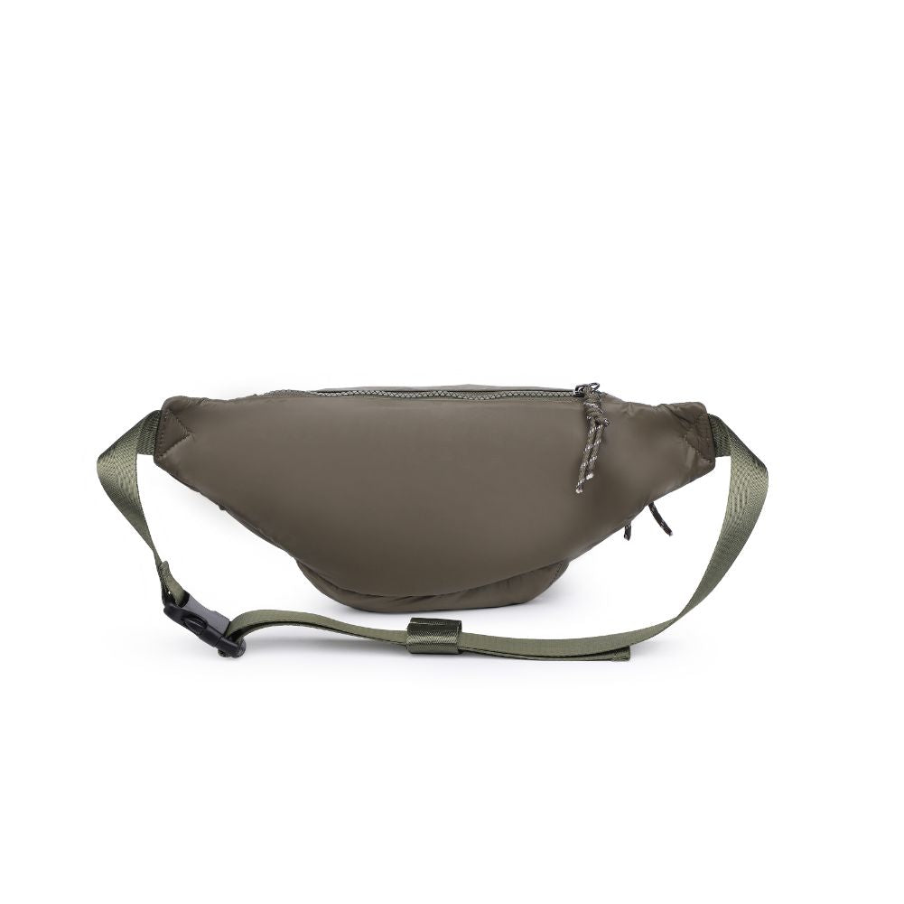 Woman wearing Olive Urban Expressions Laurence - Nylon Belt Bag 840611114853 View 7 | Olive