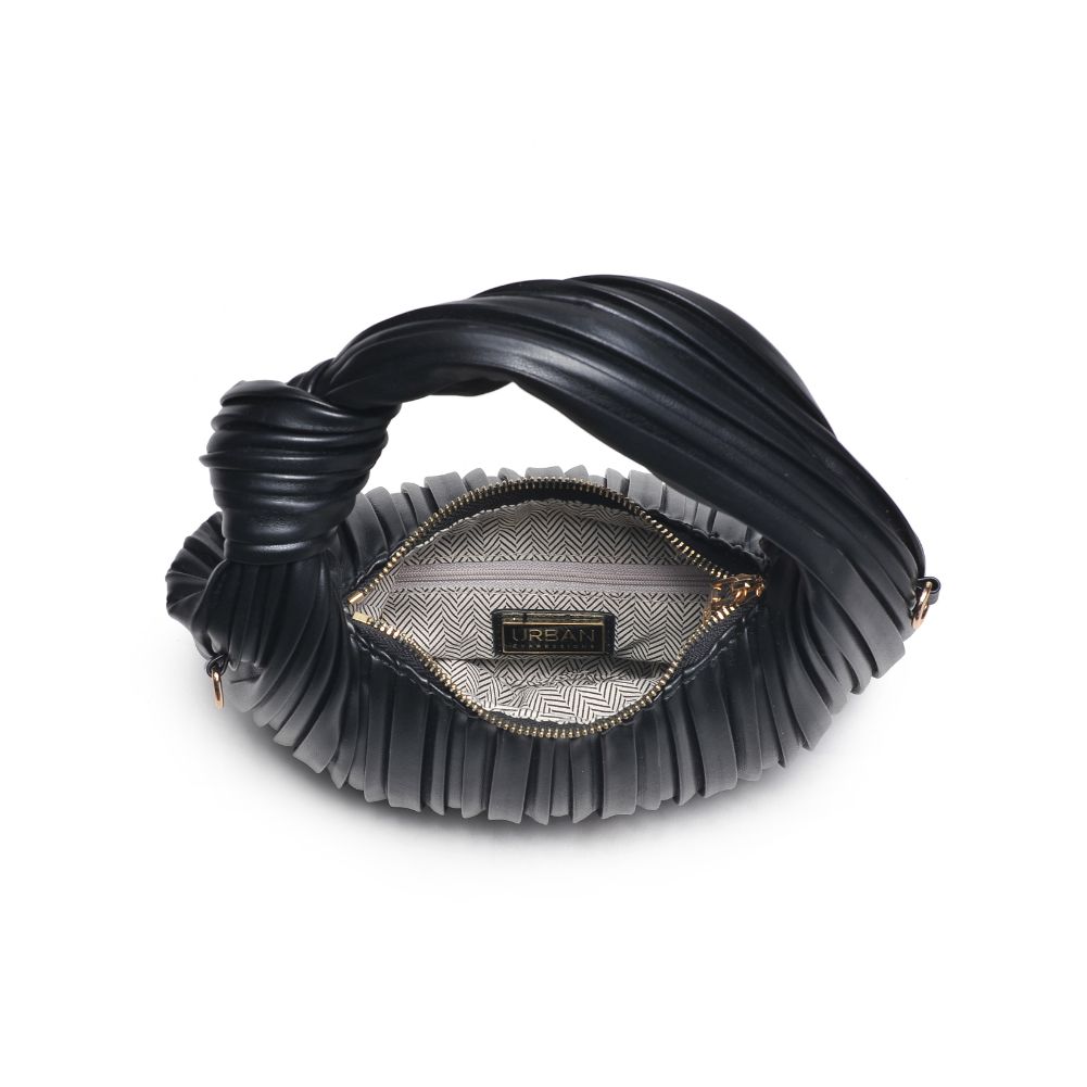 Woman wearing Black Urban Expressions Fawna  - Pleated Crossbody 840611106377 View 9 | Black