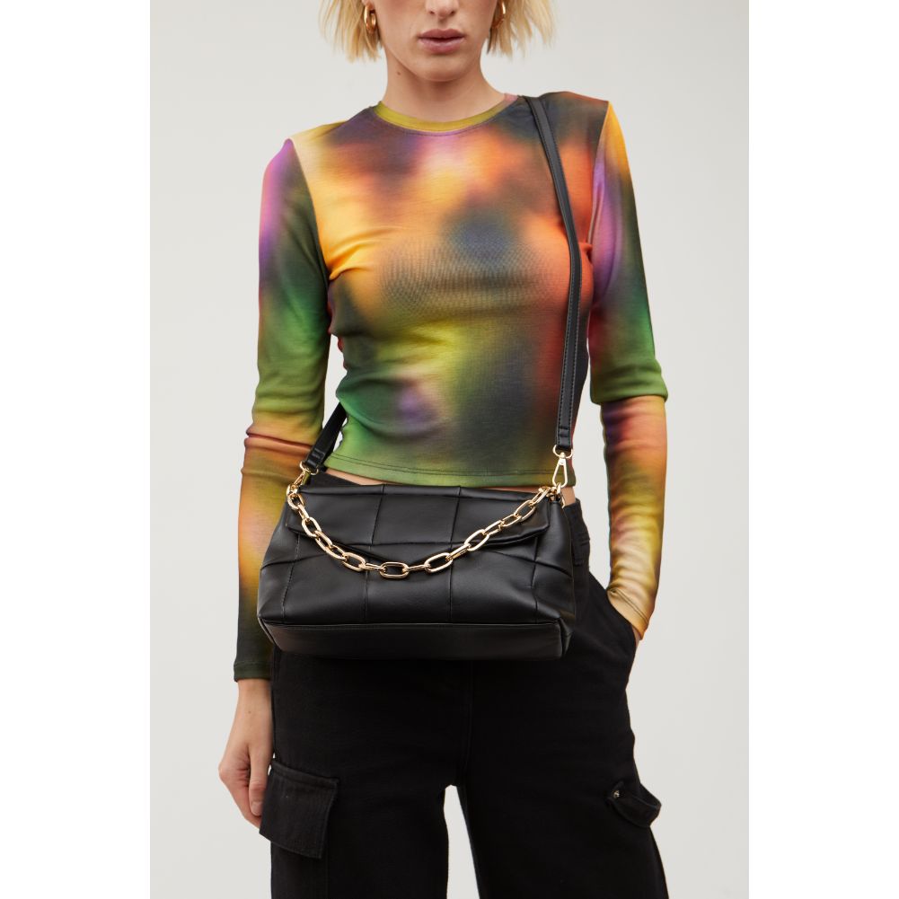 Woman wearing Black Urban Expressions Claudine Crossbody 840611113672 View 4 | Black