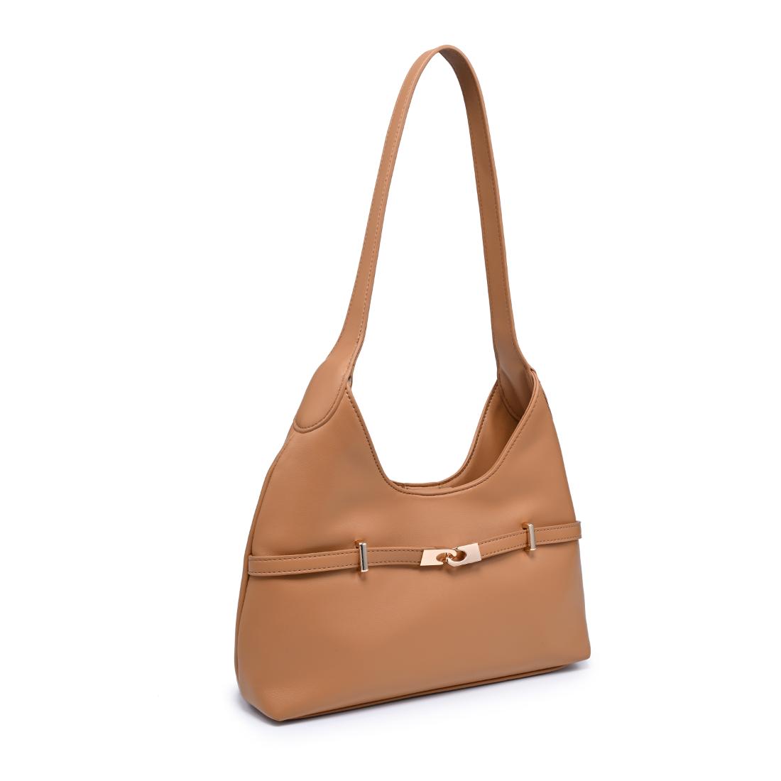 Woman wearing Camel Urban Expressions Camila Shoulder Bag 840504205866 View 6 | Camel