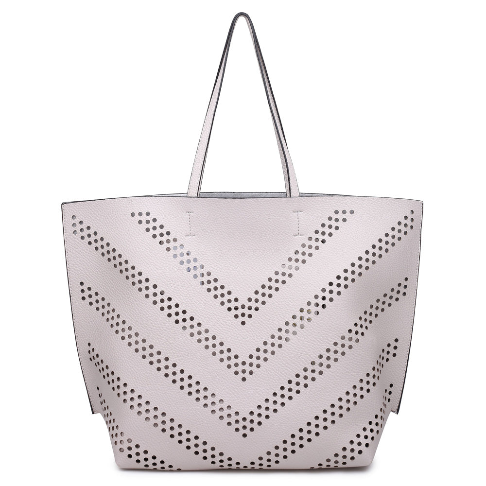 Woman wearing Grey Urban Expressions Rome Tote NA-840611125569 View 5 | Grey