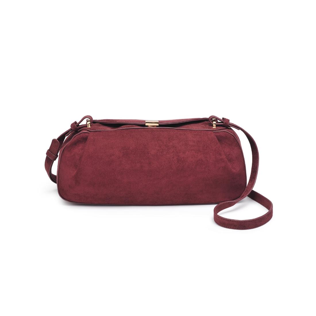 Woman wearing Wine Urban Expressions Lizzie Crossbody 840611199096 View 5 | Wine