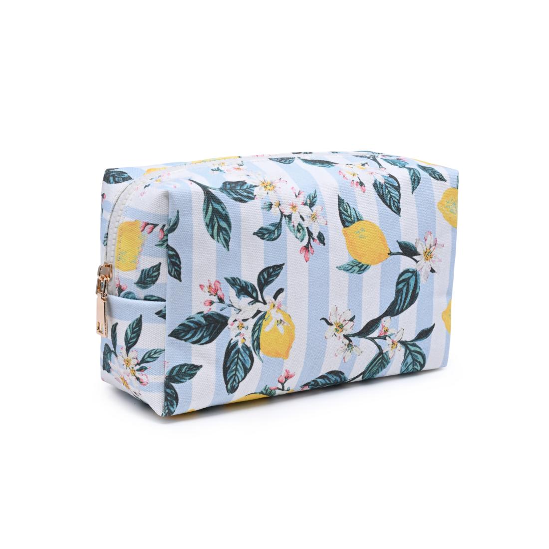 Urban Essentials Sorrentina Cosmetic & Travel Organizer Pouch 840504217739 View 2 | Lemon