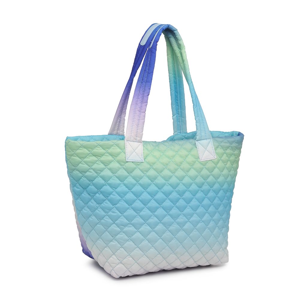 Woman wearing Sky Multi Urban Expressions Breakaway Tote 818209018487 View 6 | Sky Multi