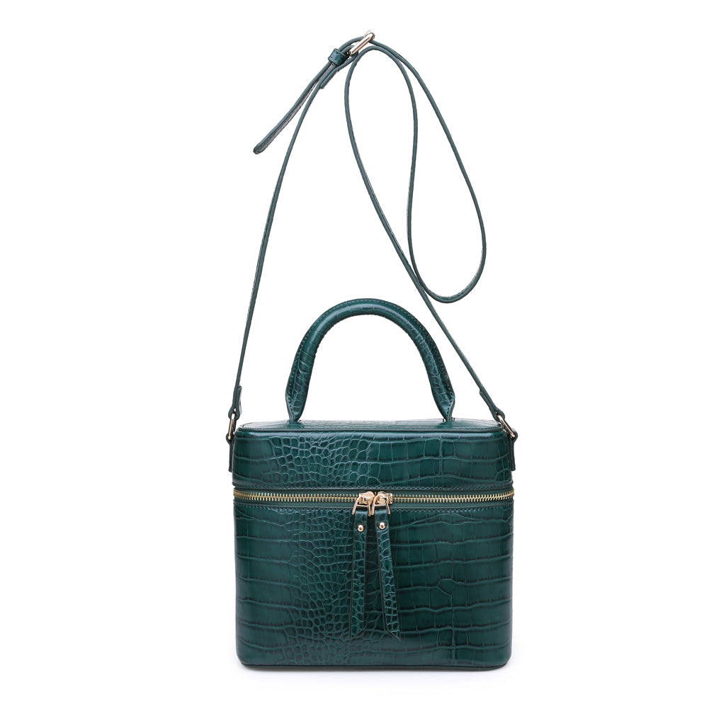 Product Image of Urban Expressions Rogue Croc Crossbody NA-840611155344 View 1 | Emerald