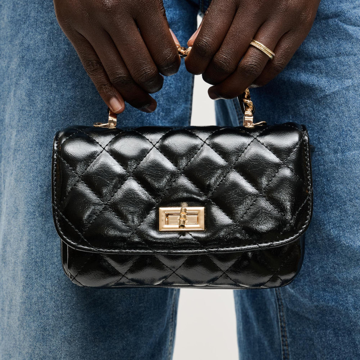 Woman wearing Black Urban Expressions Leo Crossbody 840504205040 View 1 | Black