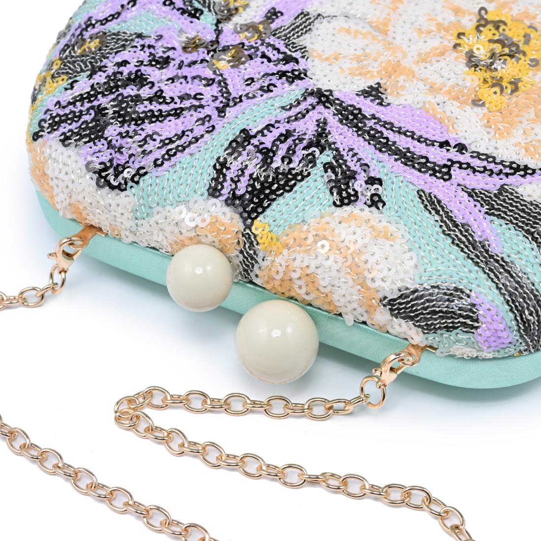 Urban Expressions Ryder Evening Bag 840504204982 View 8 | Green Multi