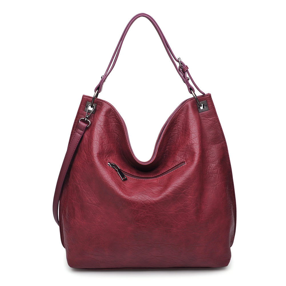 Product Image of Urban Expressions Kenya Hobo NA-840611153647 View 3 | Burgundy