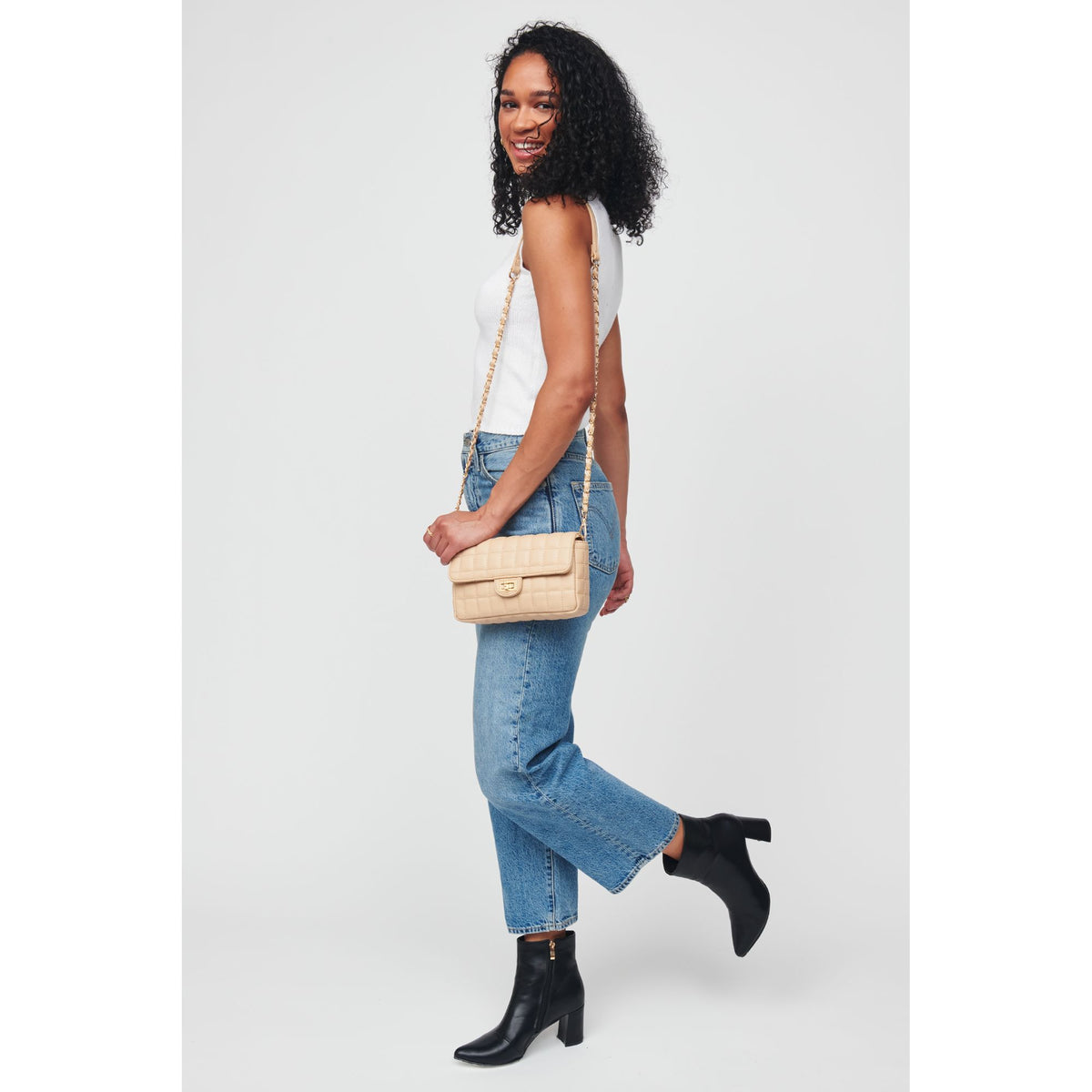 Woman wearing Natural Urban Expressions Darcie Crossbody 818209012041 View 3 | Natural