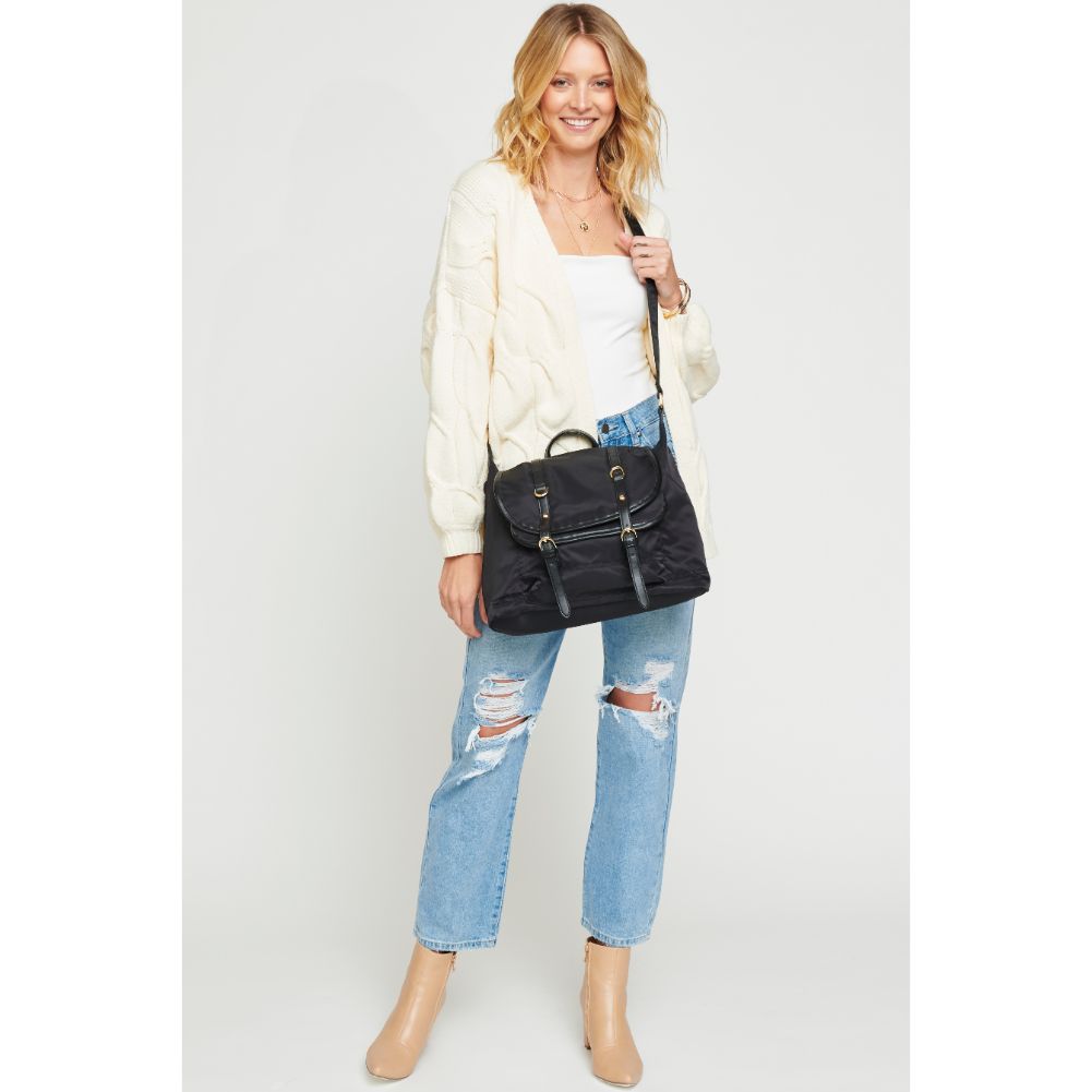 Woman wearing Black Urban Expressions Tango Messenger NA-840611154934 View 3 | Black
