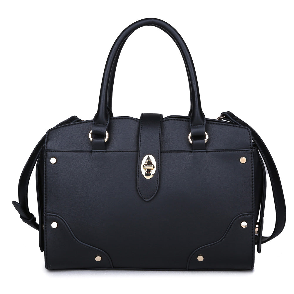 Product Image of Urban Expressions Cleo Satchel NA-840611149442 View 1 | Black
