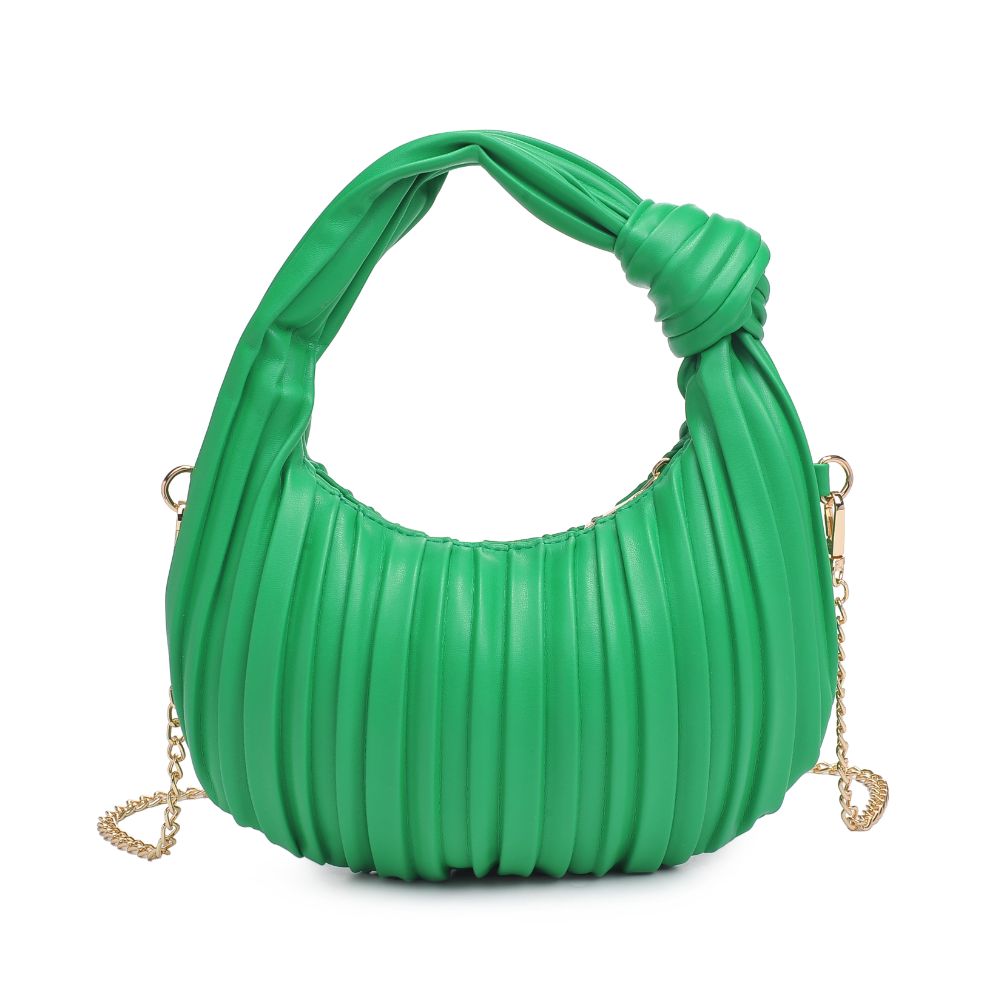 Woman wearing Green Urban Expressions Fawna  - Pleated Crossbody 840611106407 View 7 | Green