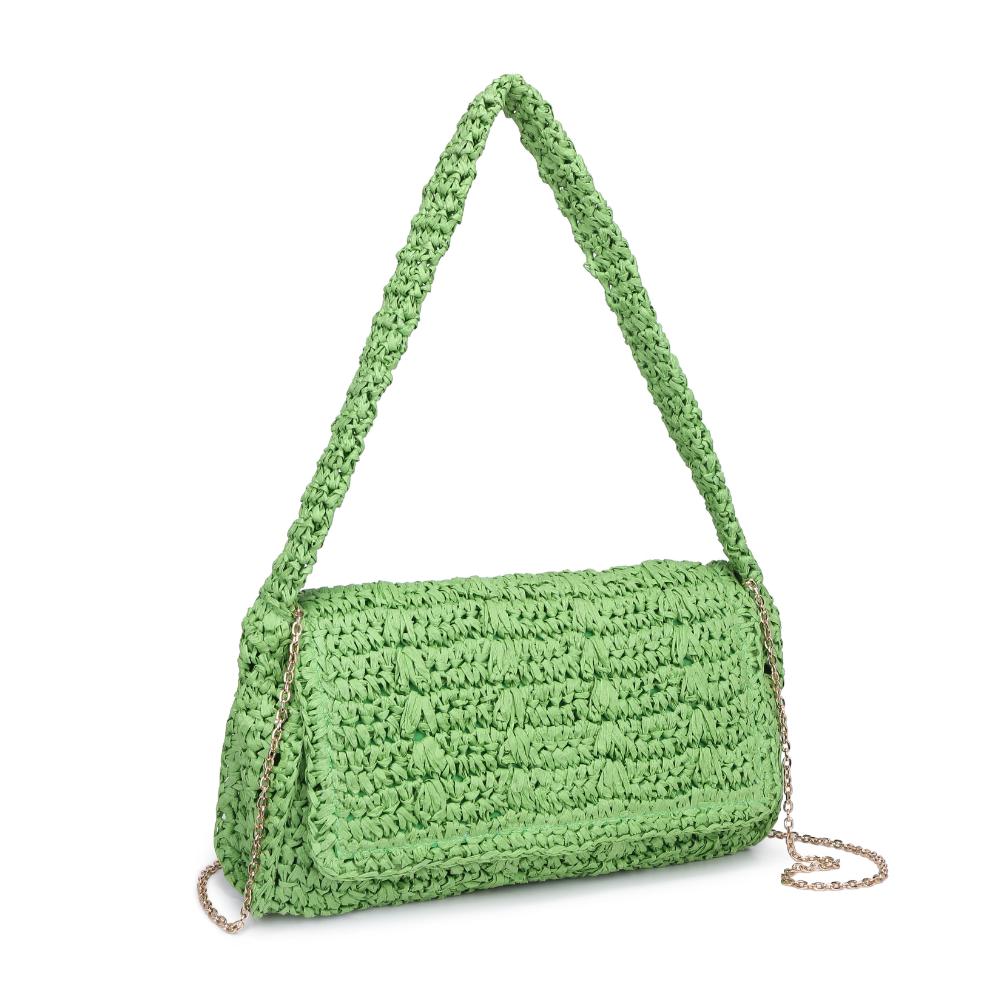 Woman wearing Green Urban Expressions Anika Crossbody 840611124623 View 6 | Green
