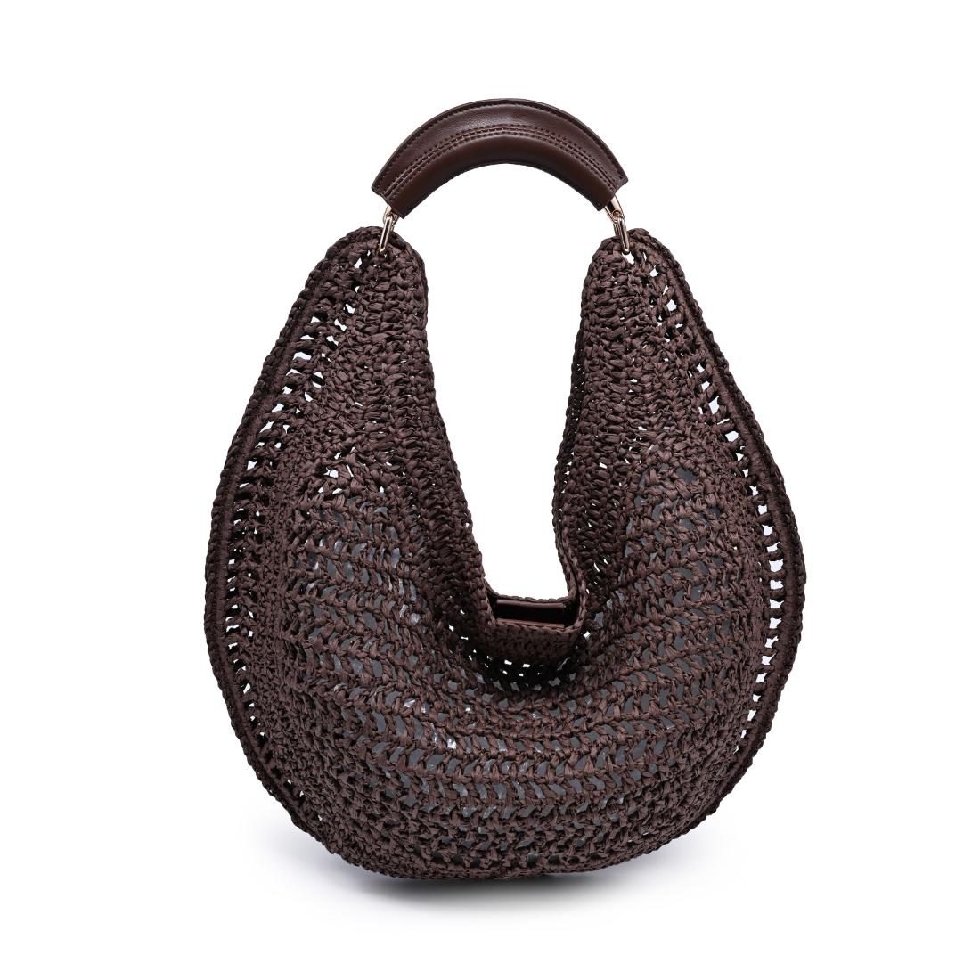 Woman wearing Chocolate Urban Expressions Camden Hobo 840504202995 View 7 | Chocolate