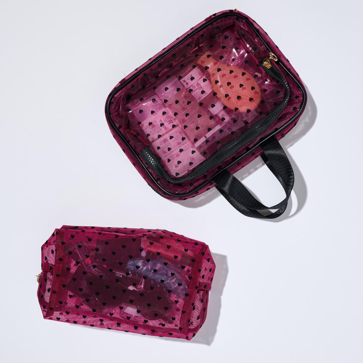 Woman wearing Hot Pink Urban Essentials Kiss & Carry Travel Organizer 840611197870 View 4 | Hot Pink