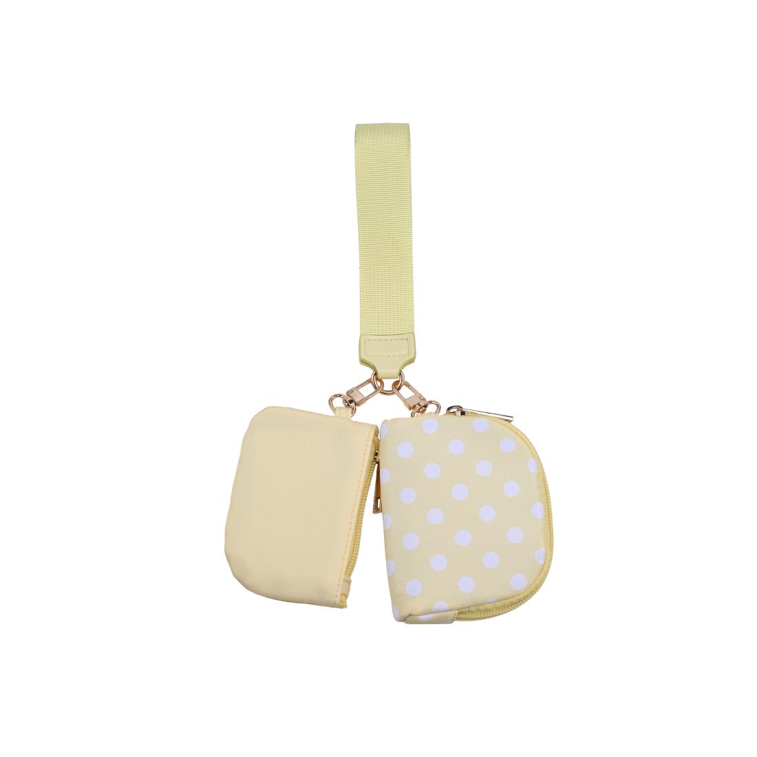 Urban Expressions Link & Carry - Polka Dot Wristlet 840504202711 View 5 | Yellow