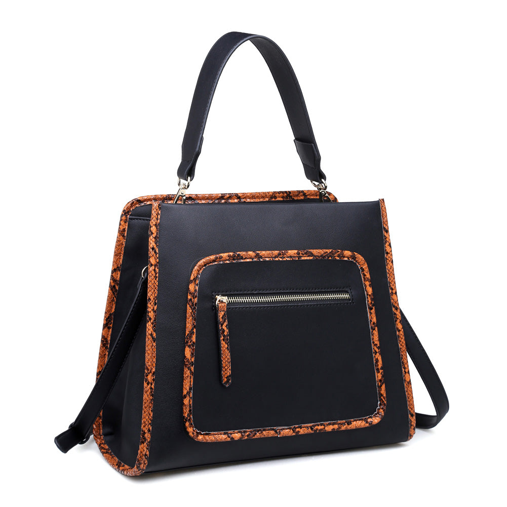 Woman wearing Black Urban Expressions Kai Satchel 840611155733 View 6 | Black