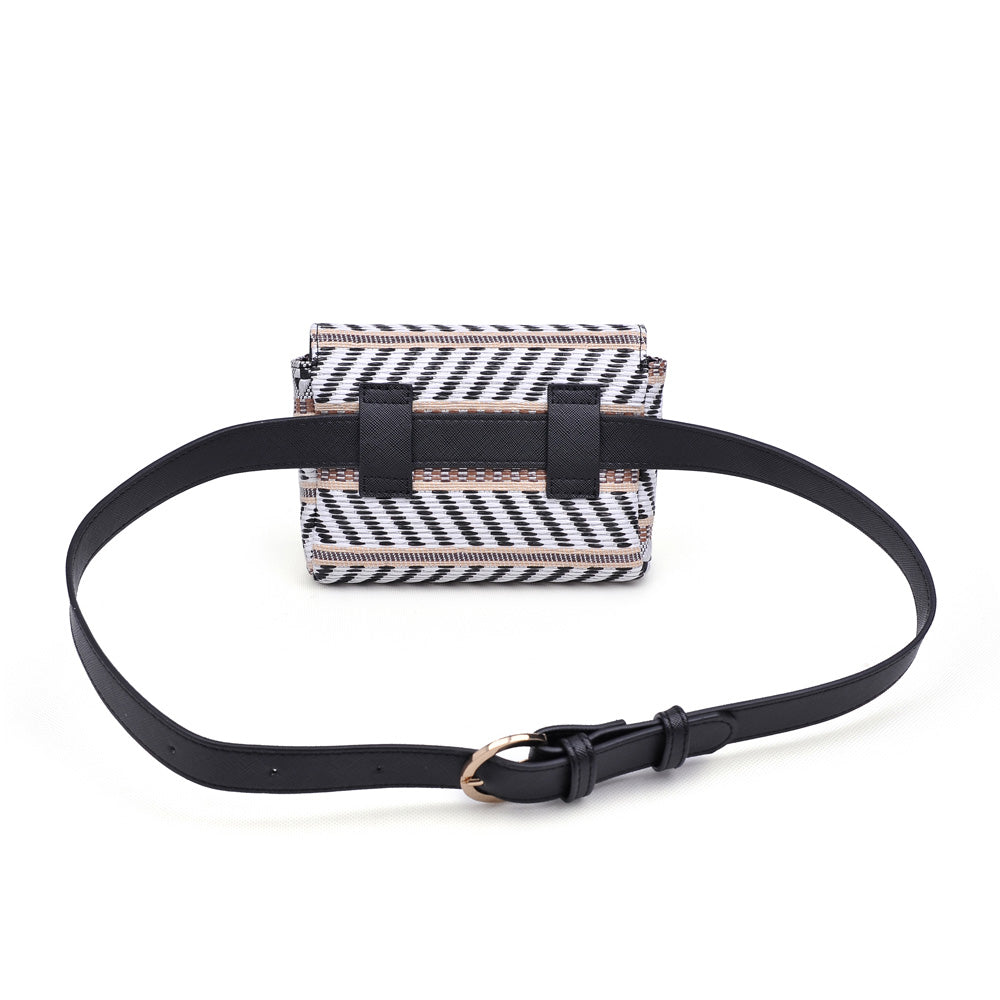 Product Image of Urban Expressions Capri Belt Bag 840611158680 View 3 | White Black