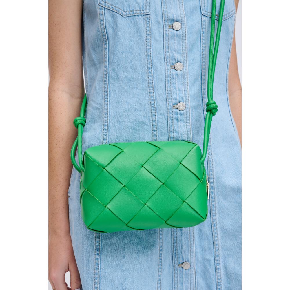 Woman wearing Green Urban Expressions Kennedy Crossbody 840611126740 View 4 | Green