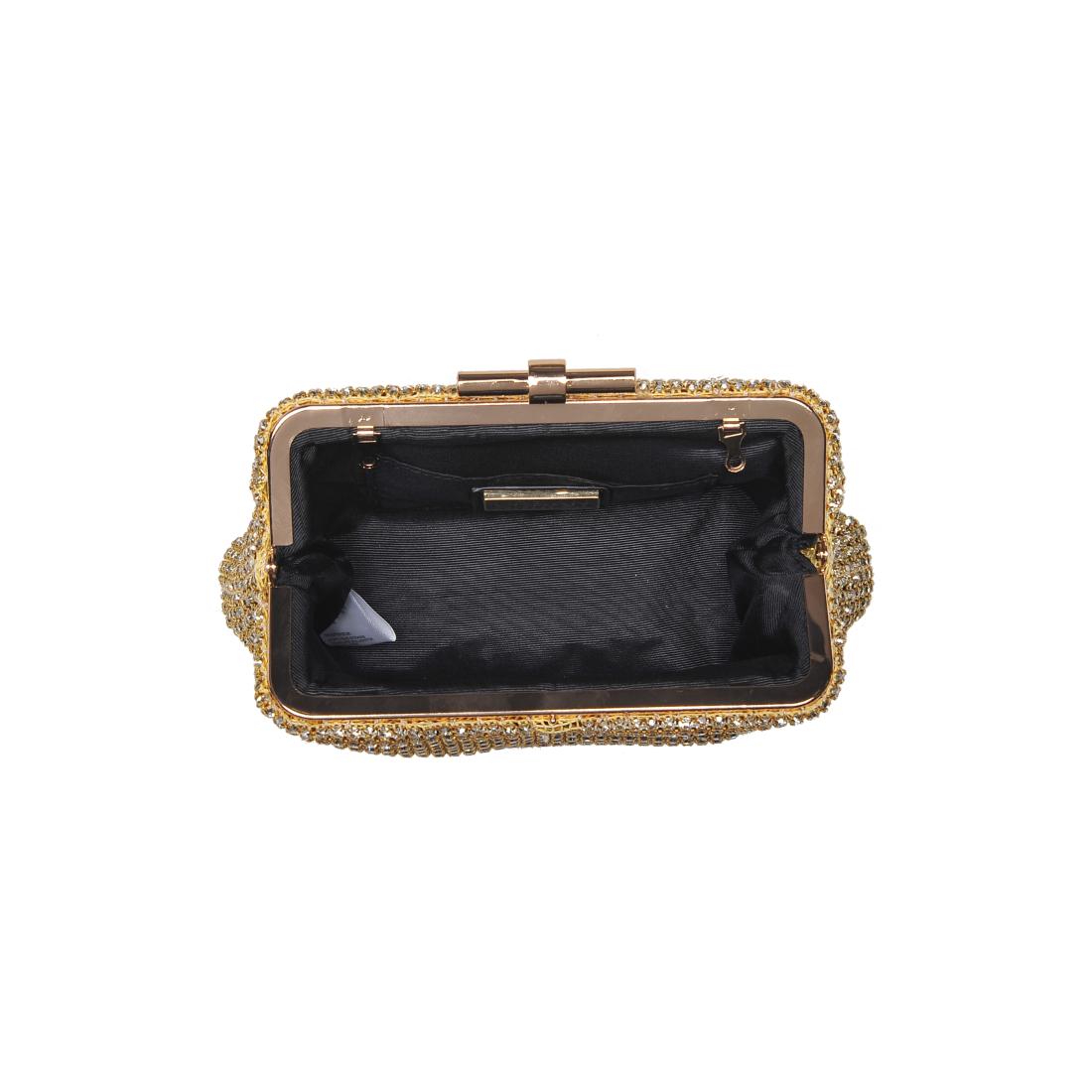 Product Image of Urban Expressions Delfina Evening Bag 840611198662 View 8 | Gold