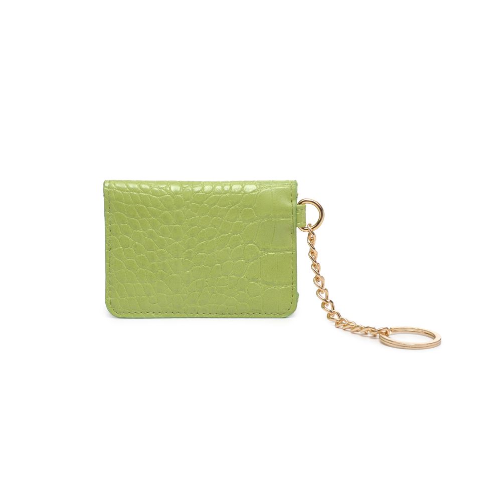 Woman wearing Lime Urban Expressions Gia - Croco Card Holder 818209018340 View 7 | Lime